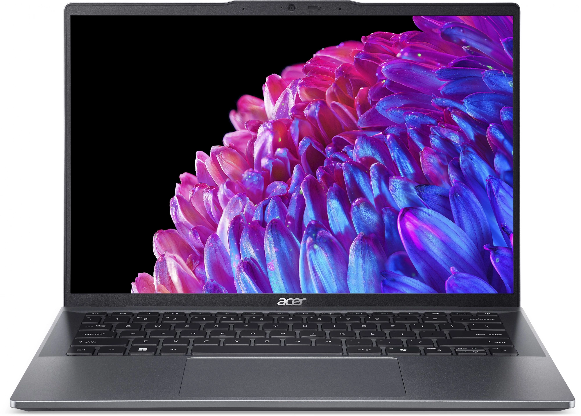 Ноутбук Acer Swift Go 14 SFG14-63-R8U9 Ryzen 5 8645HS 16Gb SSD1Tb AMD Radeon Graphics 14" OLED 2.8K (2880x1800) Windows 11 Home metall WiFi BT Cam (NX.KTSCD.002)