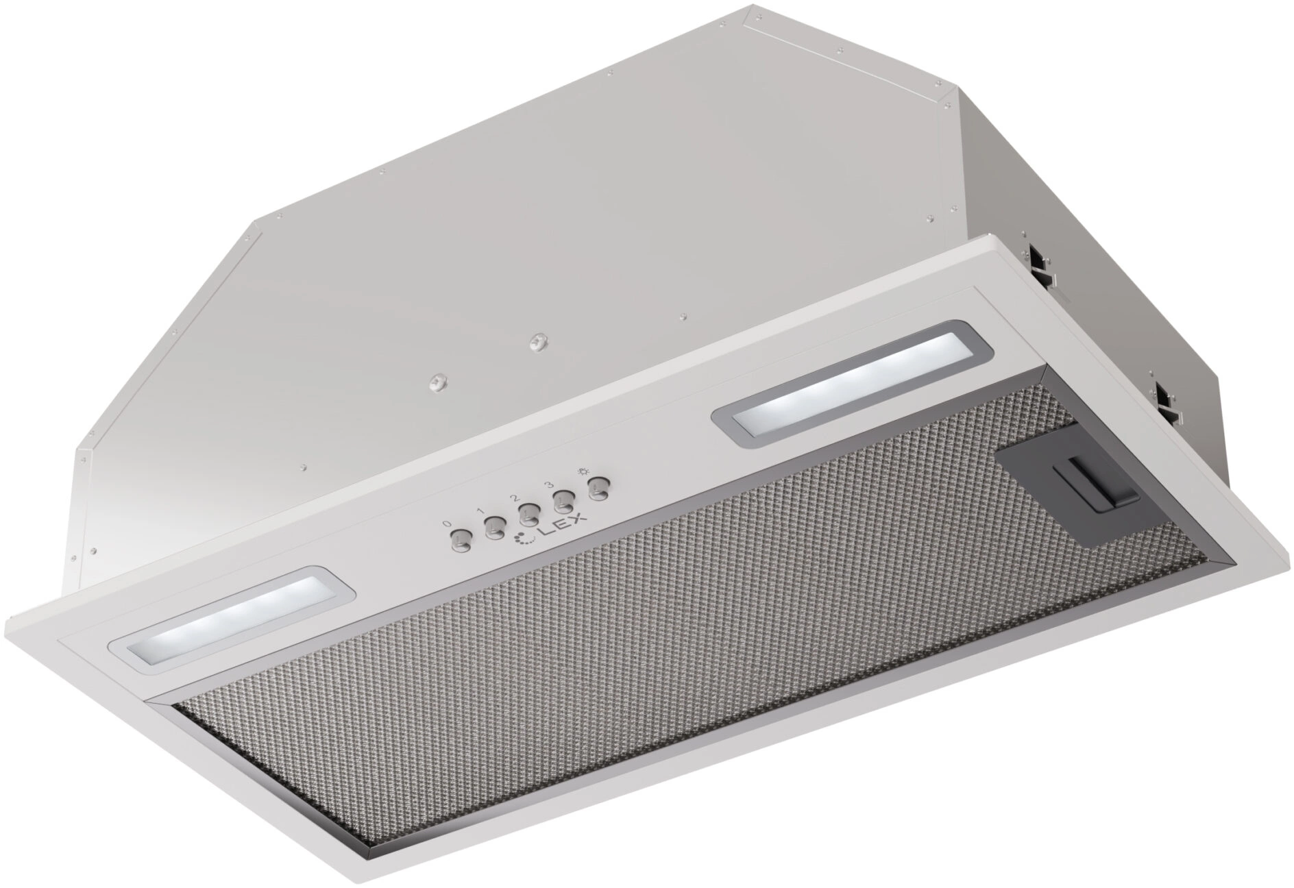 Вытяжка встраиваемая Lex Hyper 600 Inverter WH белый управление: кнопочное (1 мотор) Вытяжка встраиваемая Lex Hyper 600 Inverter WH белый управление: кнопочное (1 мотор)