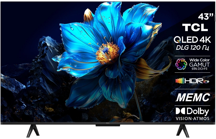 Телевизор QLED TCL 43" 43P7K черный 4K Ultra HD 60Hz DVB-T DVB-T2 DVB-C DVB-S DVB-S2 USB WiFi Smart TV Телевизор QLED TCL 43" 43P7K черный 4K Ultra HD 60Hz DVB-T DVB-T2 DVB-C DVB-S DVB-S2 USB WiFi Smart TV