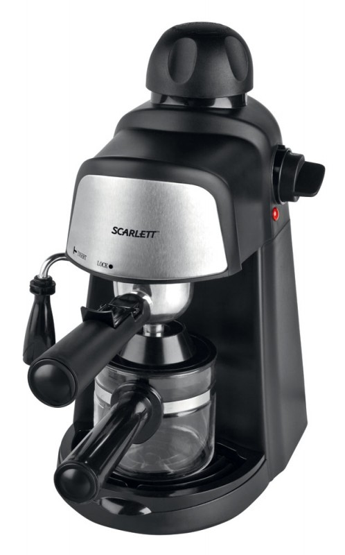 Кофеварка рожковая Scarlett SC-037 800Вт черный Кофеварка рожковая Scarlett SC-037 800Вт черный