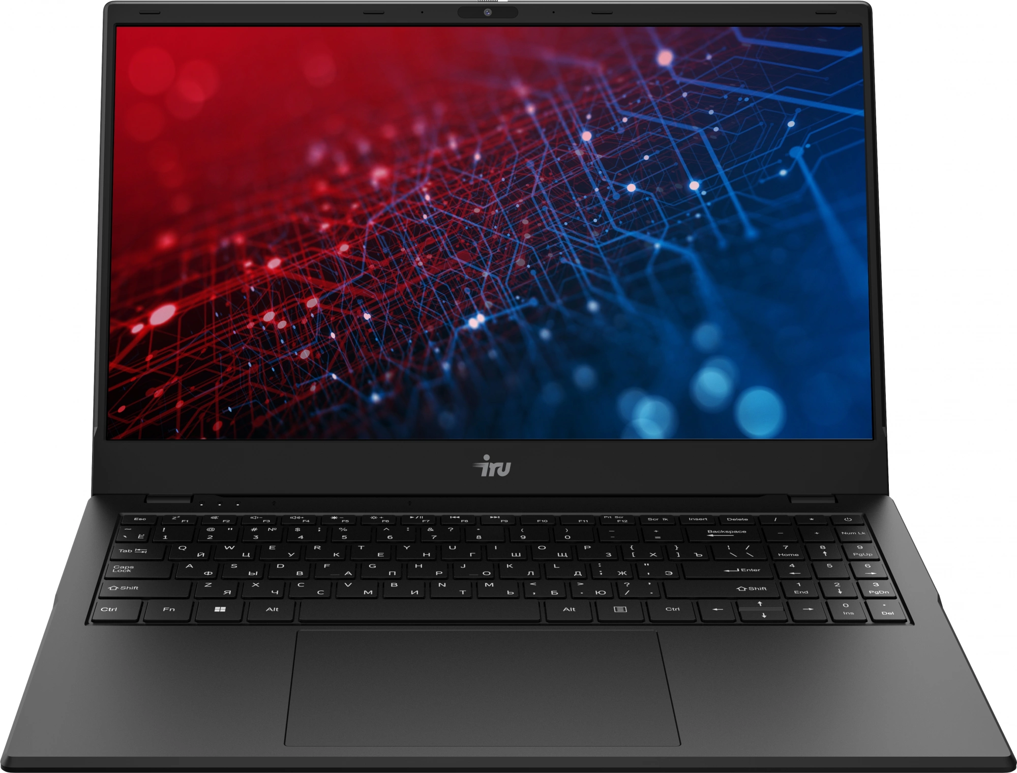 Ноутбук IRU Planio 15ING N-series N100 8Gb SSD512Gb Intel UHD Graphics 15.6" IPS FHD (1920x1080) FreeDOS black WiFi BT Cam 6000mAh (2058904)