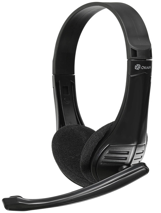 Наушники с микрофоном Оклик HS-M150 черный 2.2м накладные оголовье (428963) Наушники с микрофоном Оклик HS-M150 черный 2.2м накладные оголовье (428963)