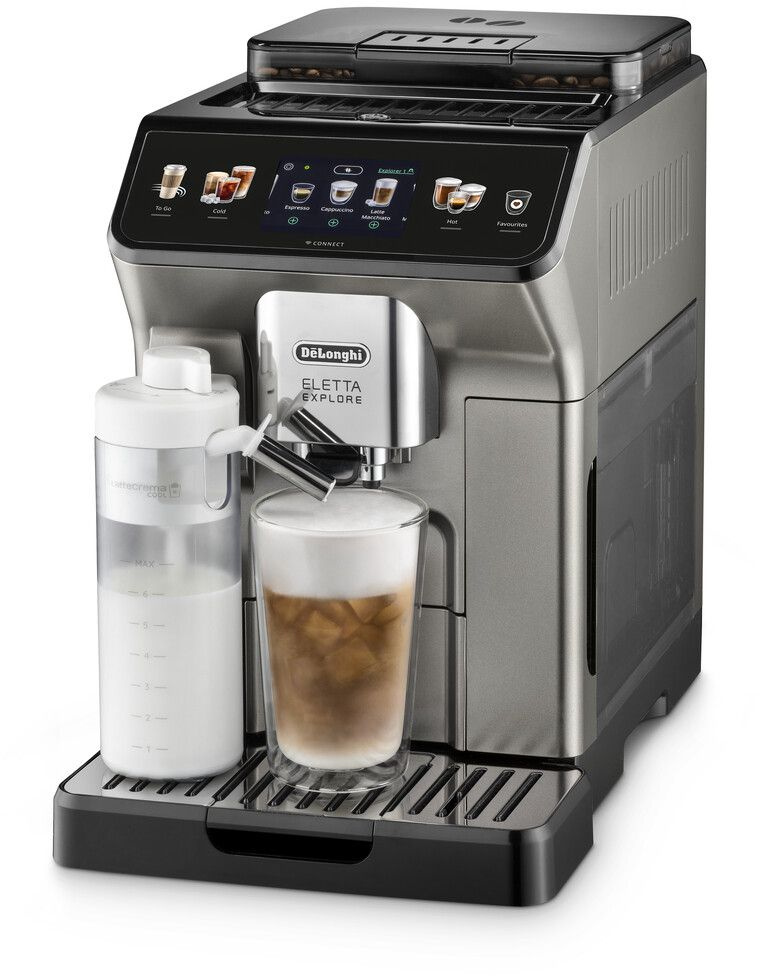 Кофемашина Delonghi ECAM450.86.T 1450Вт черный/серебристый Кофемашина Delonghi ECAM450.86.T 1450Вт черный/серебристый